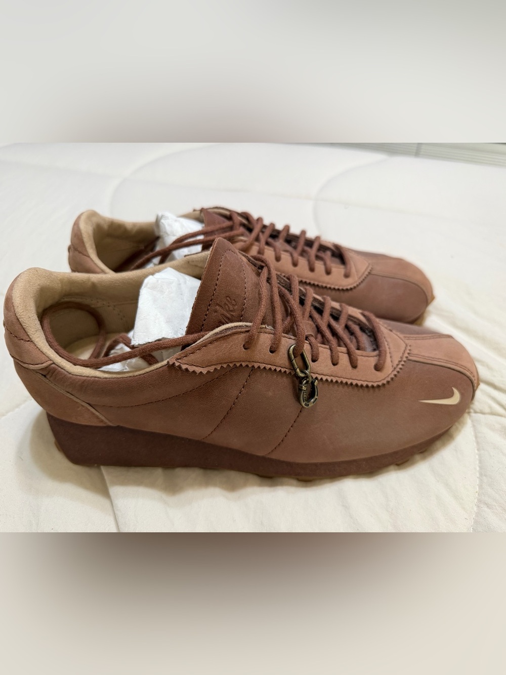 Nike Limited Edition Aritzia Collab Mocha Brown Retro-Style Women's Sneakers
